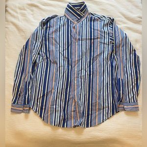 Ralph Lauren striped button up long sleeve shirt.